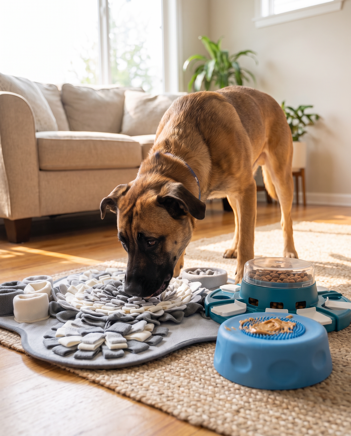 The Scooby Enrichment Bundle - lifestyle photo with all three products