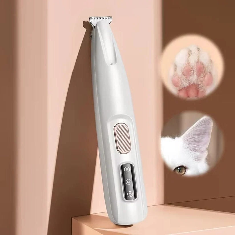 Compact Cordless Pet Paw and Face Fur Trimmer
