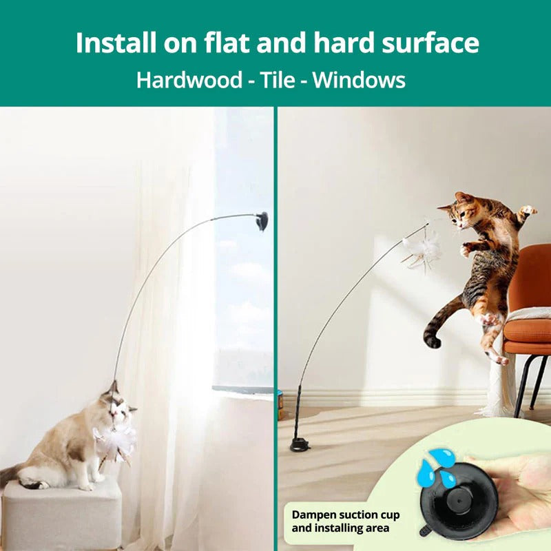 Interactive Bird Simulation Toy Set for Cats