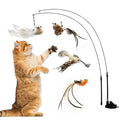 Interactive Bird Simulation Toy Set for Cats