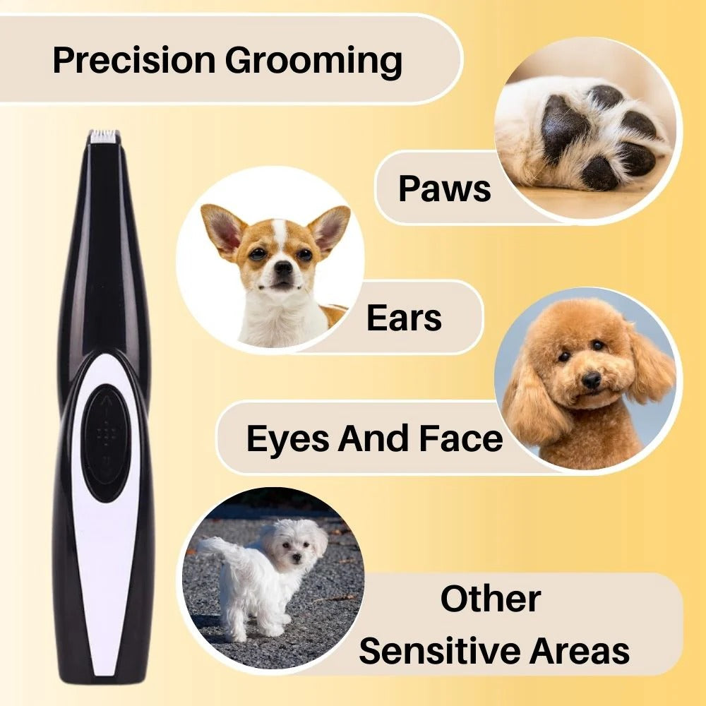 Precision Pet Grooming Trimmer - Quiet, Cordless Clipper