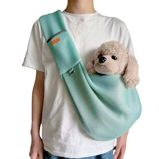 Breathable Crossbody Sling Bag for Small Dogs