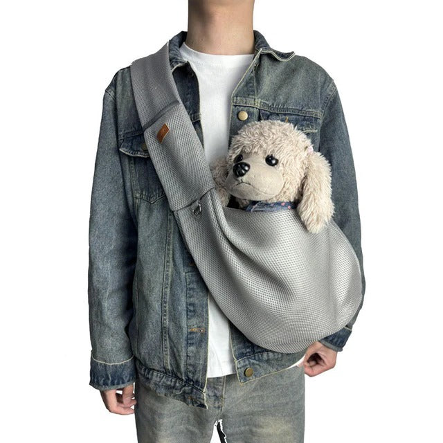 Breathable Crossbody Sling Bag for Small Dogs