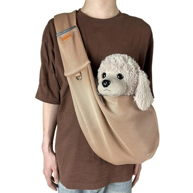 Breathable Crossbody Sling Bag for Small Dogs