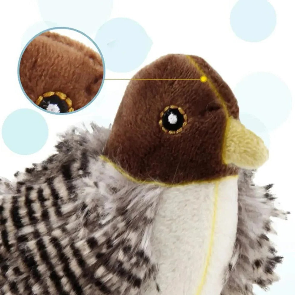 Interactive Flapping Feather Bird Toy for Indoor Cats