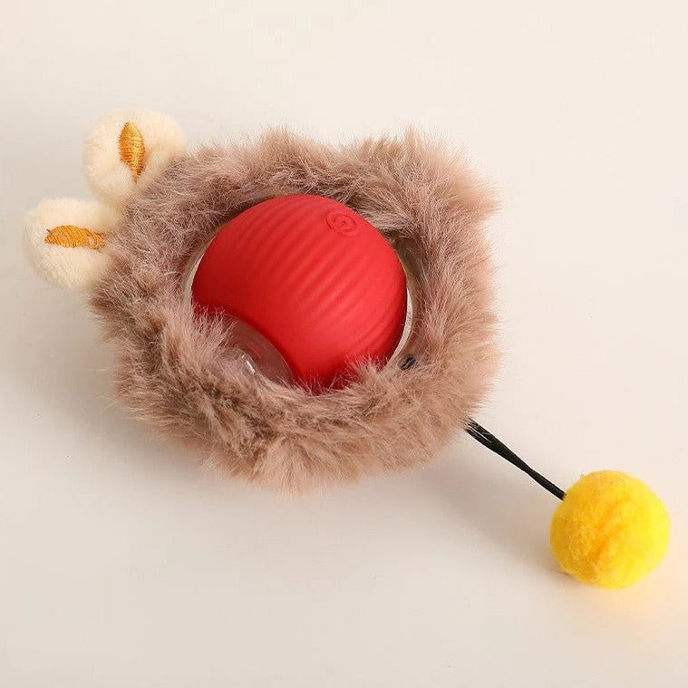 Motion Rolling Ball Chase Toy With Tail for Dogs