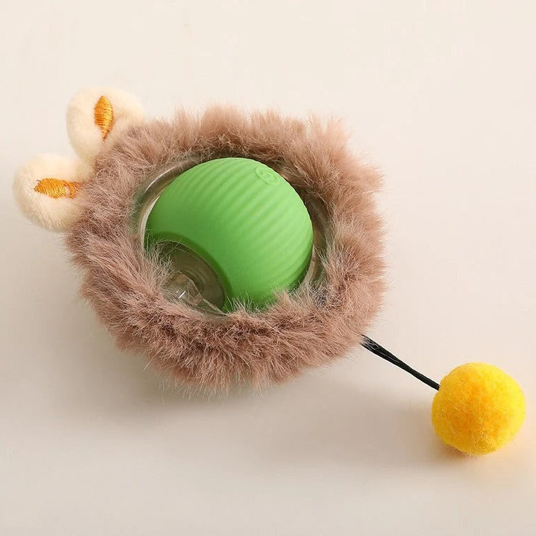 Motion Rolling Ball Chase Toy With Tail for Dogs