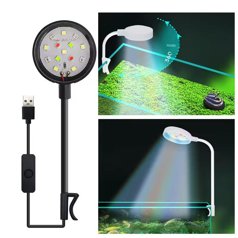 USB Clip-On Full Spectrum LED Aquarium Light