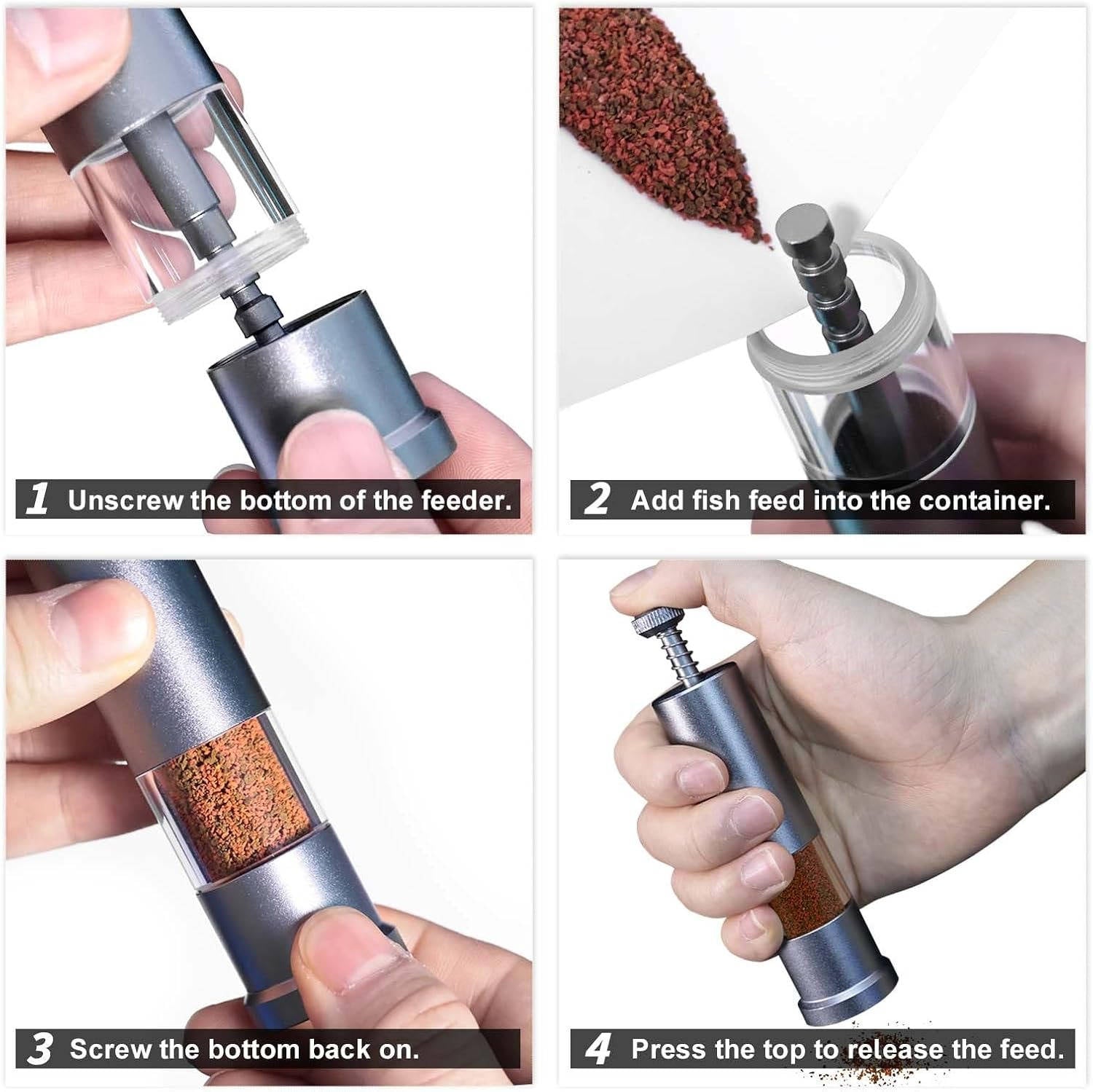 Precision Press Mini Aquarium Fish Feeder