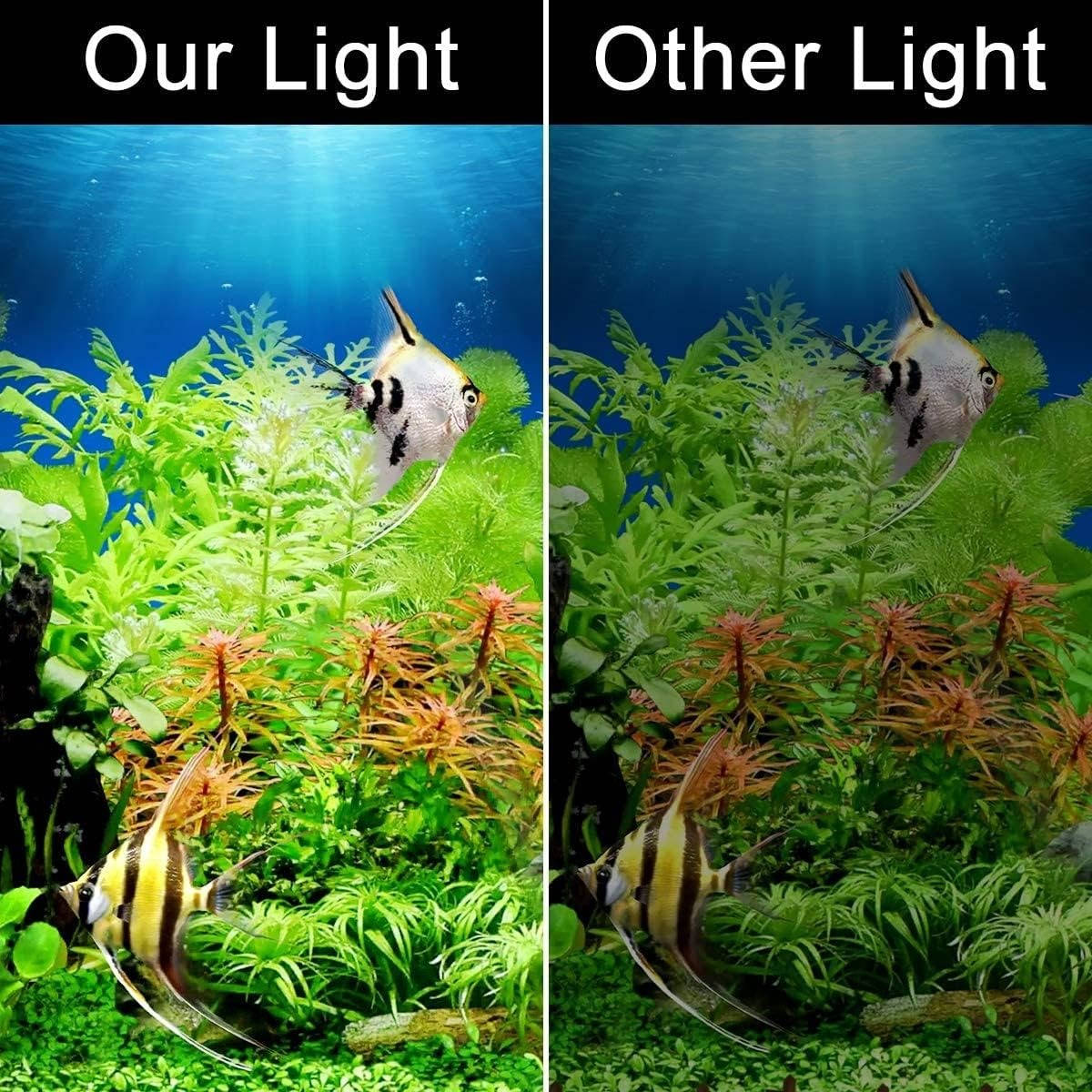 Super Slim LED Fish Tank Light for Aquariums and Aquatic Plants
