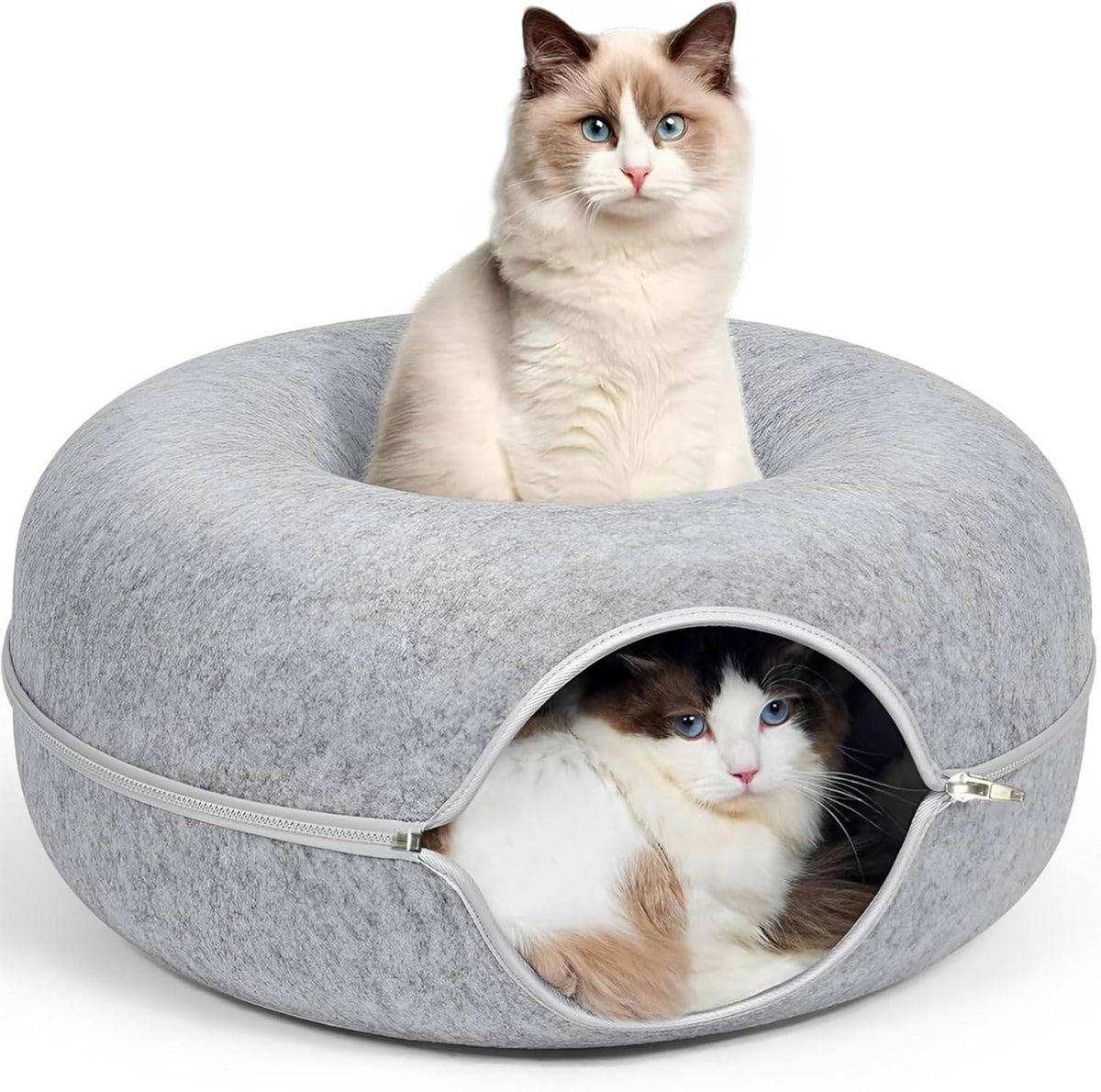 Convertible Donut Tunnel Bed for Cats