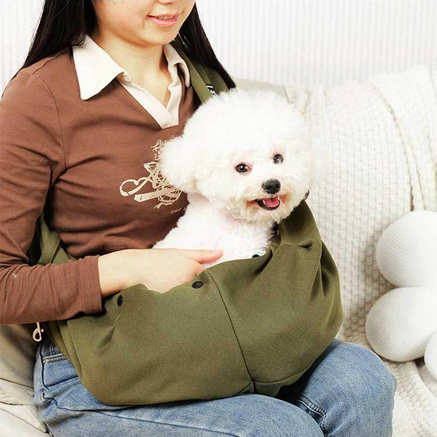 Adjustable Dog Carrier Sling with Storage Pocket