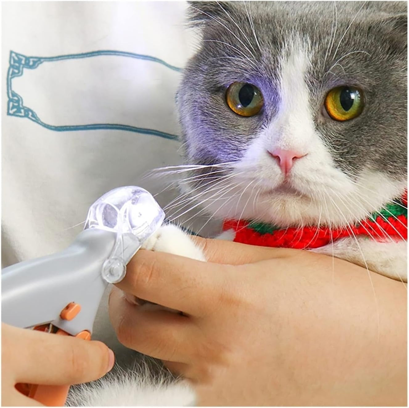 Pet Nail Clipper with LED Light and Magnifier