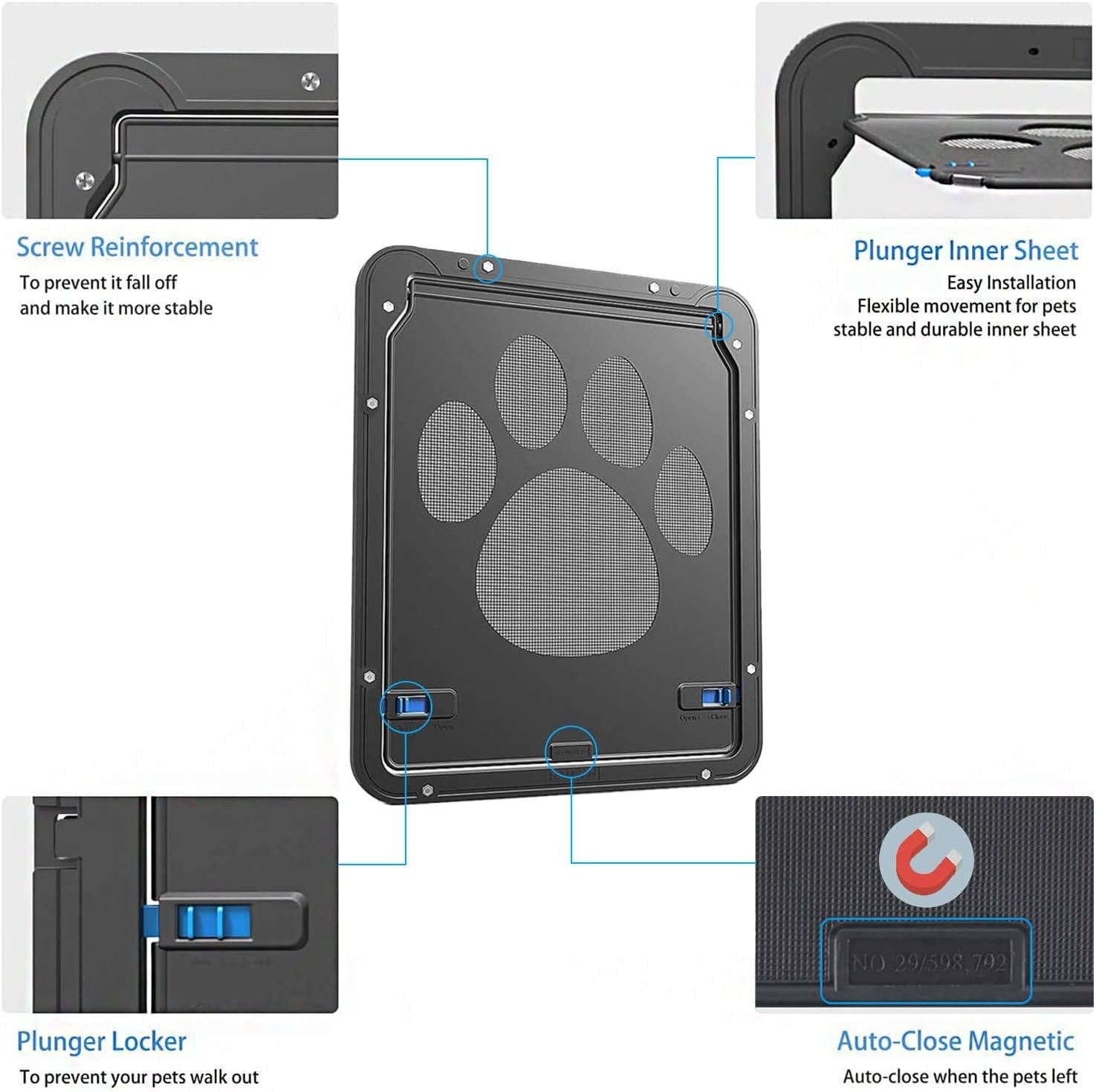Magnetic Pet Screen Door for Dogs and Cats