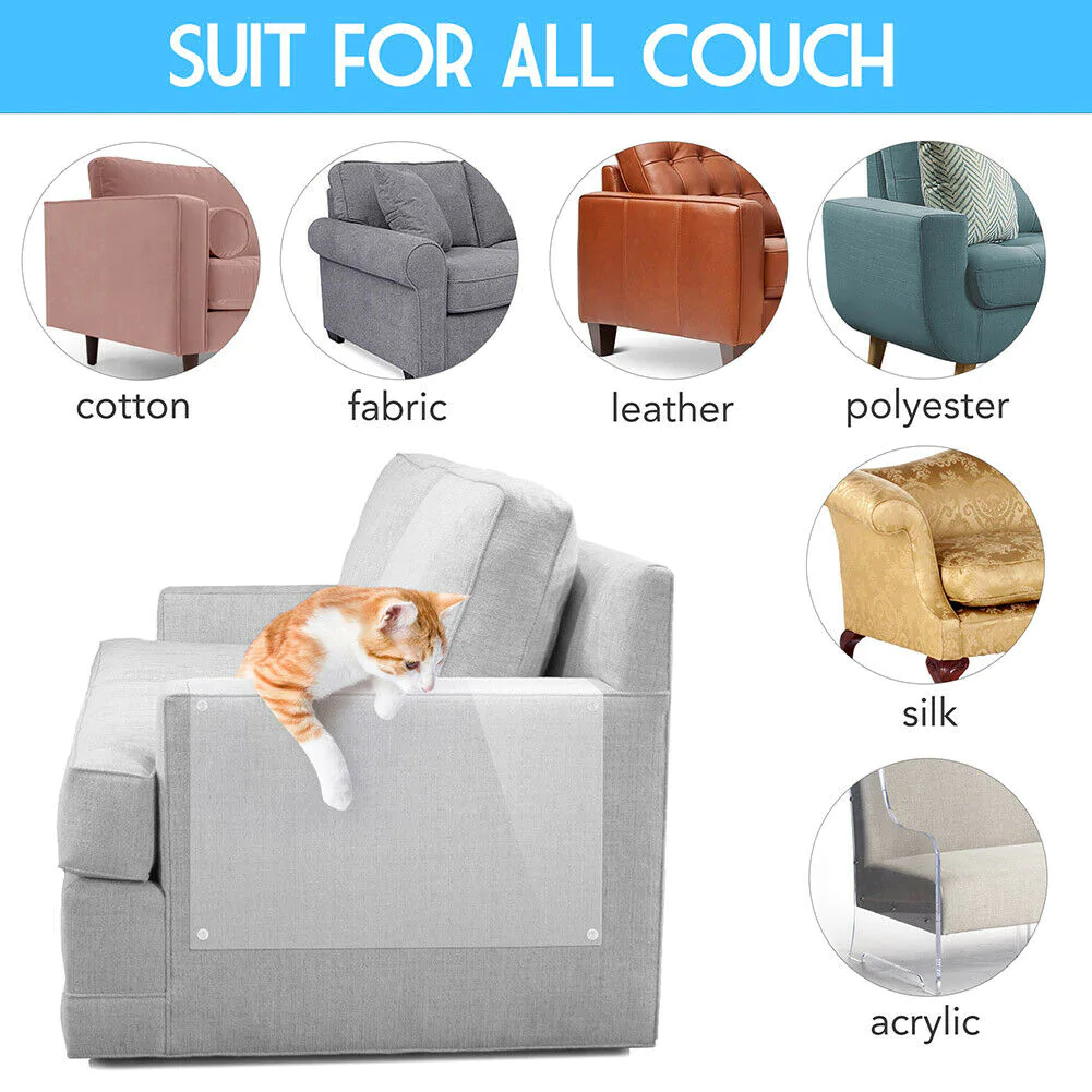 8-Piece Anti-Scratch Furniture Protector Pads for Cats