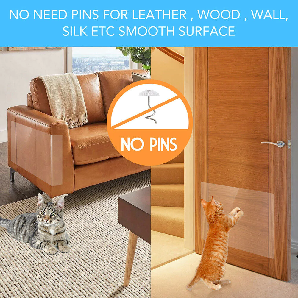 8-Piece Anti-Scratch Furniture Protector Pads for Cats