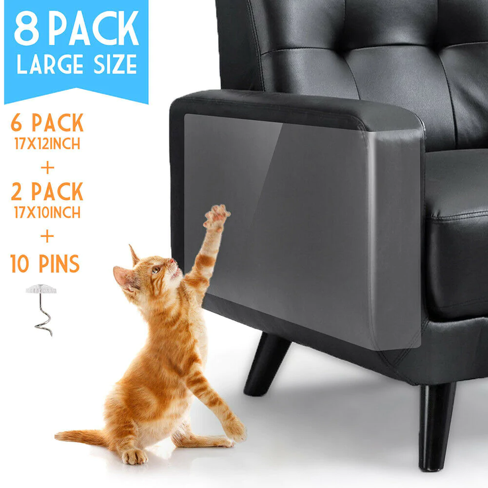 8-Piece Anti-Scratch Furniture Protector Pads for Cats