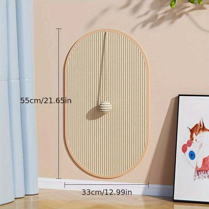 Sisal 3-in-1 Wall Mounted Cat Scratch Pad
