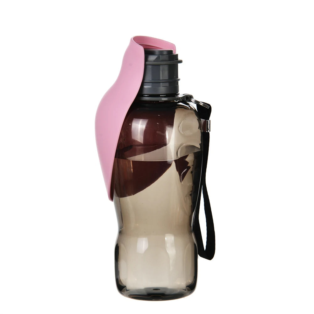 Portable Leakproof Dog Water Bottle with Foldable Bowl