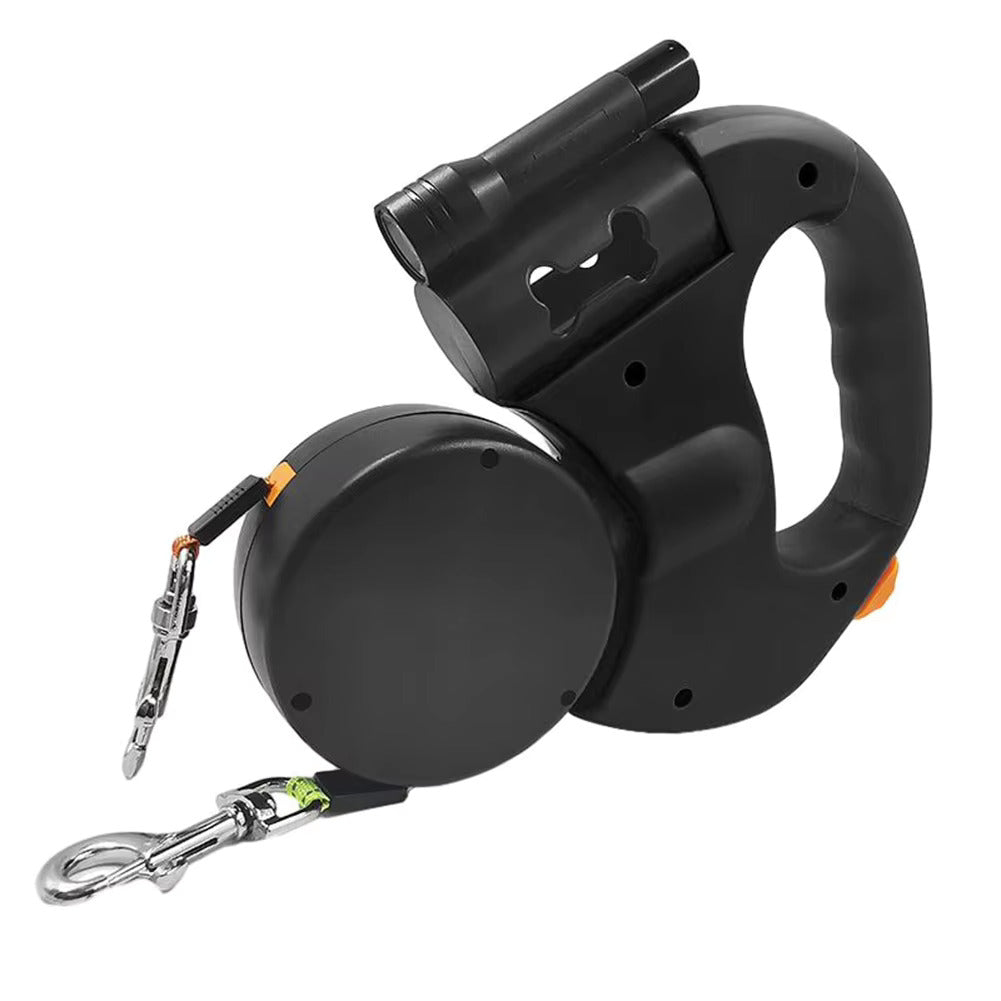 Anti-Tangle Double Dog Leash With Swivel Joint