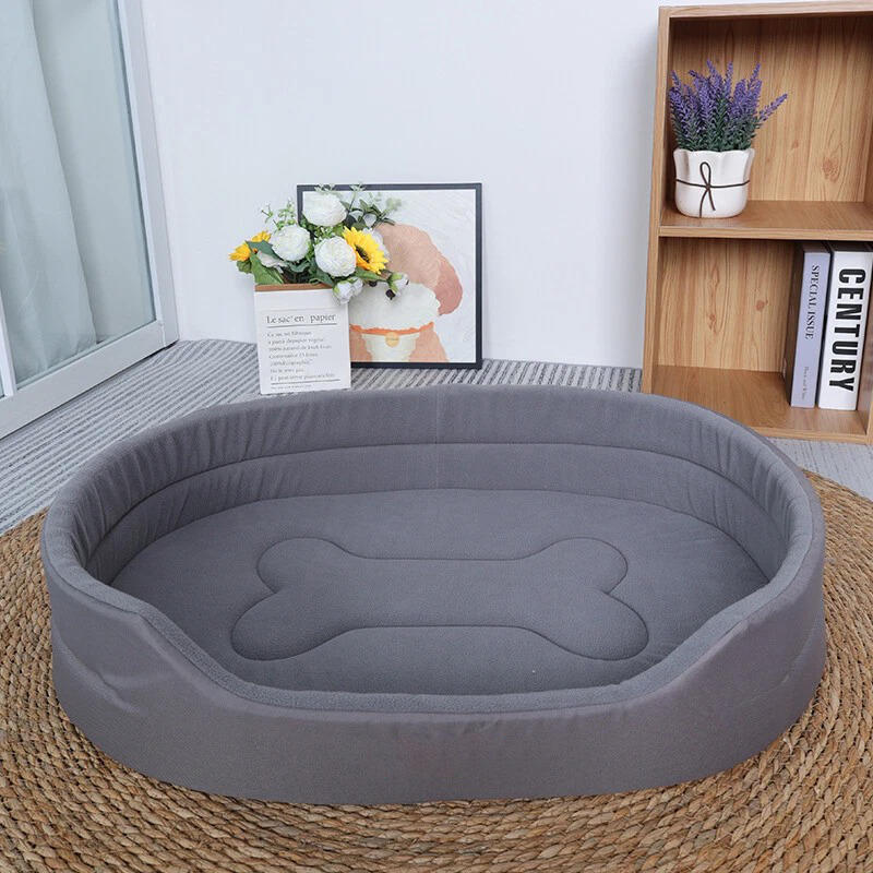 Eco-Friendly Bolster Pet Bed with Raised Rim