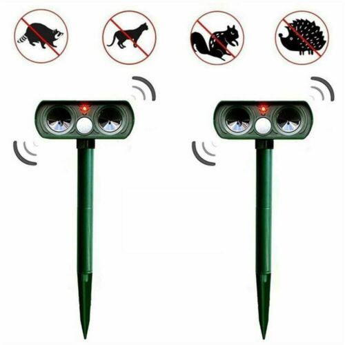 Solar-Powered Infrared Ultrasonic Animal Pest Repeller