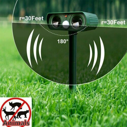 Solar-Powered Infrared Ultrasonic Animal Pest Repeller