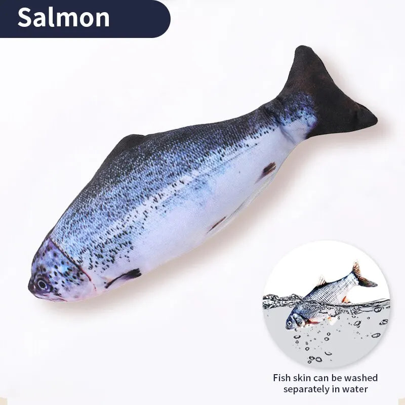 USB Rechargeable Interactive Fish Toy for Cats