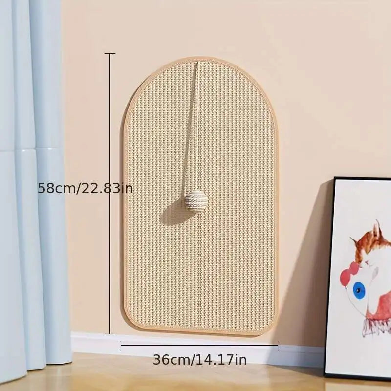Sisal 3-in-1 Wall Mounted Cat Scratch Pad