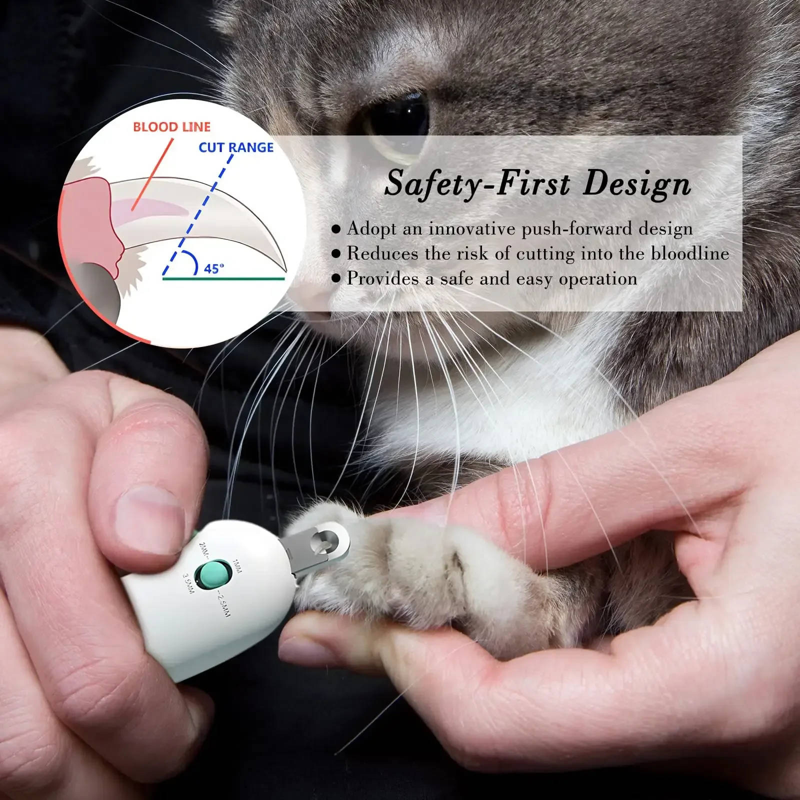 Adjustable Stainless Steel Cat Nail Clippers